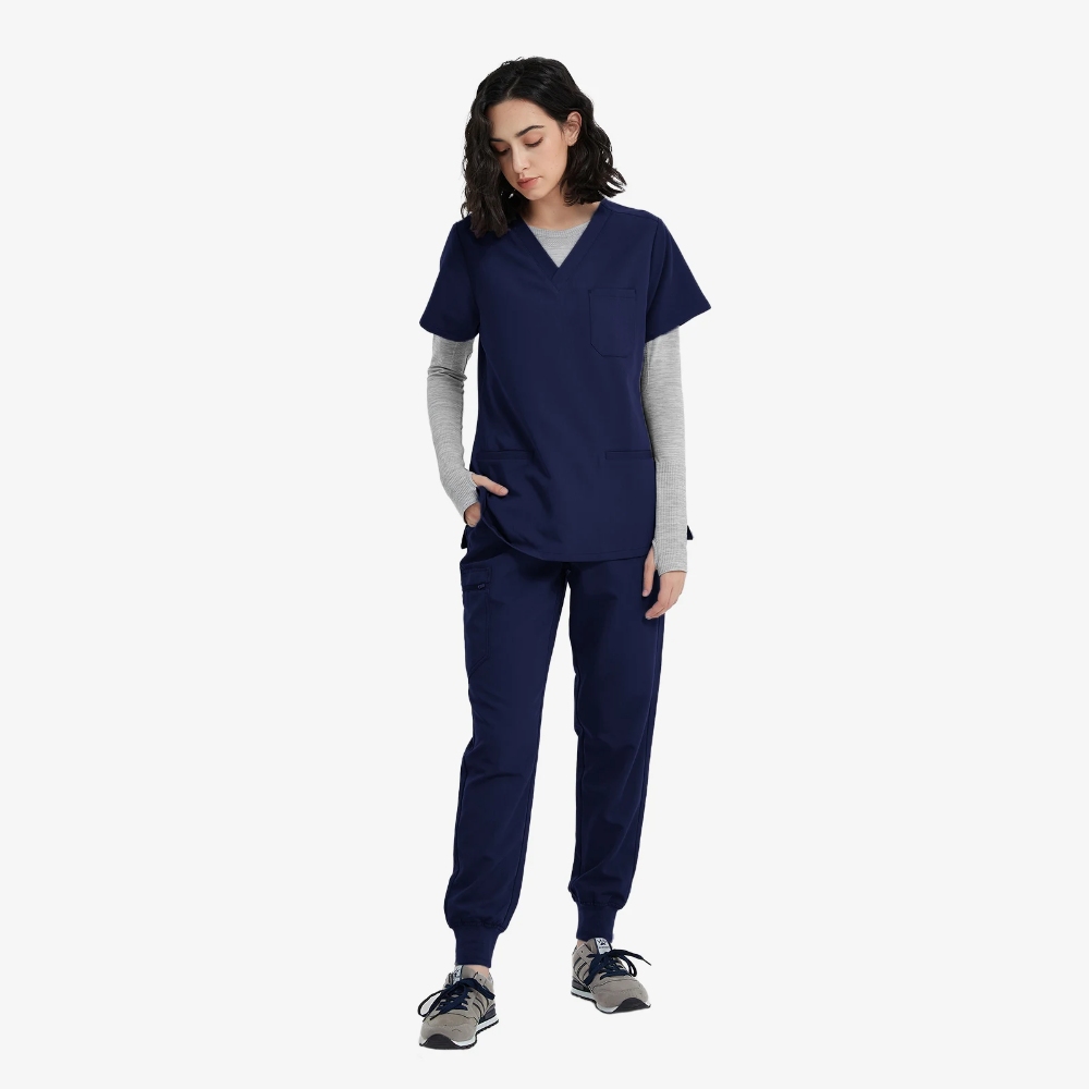 How Can Clinics Choose Women’s Scrub Pants for Bulk Uniform Orders?插图1 Ellisa Navy Jogger Pants