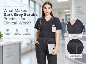 What Makes Dark Grey Scrubs Practical for Clinical Work_