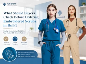What Should Buyers Check Before Ordering Embroidered Scrubs in Bulk_