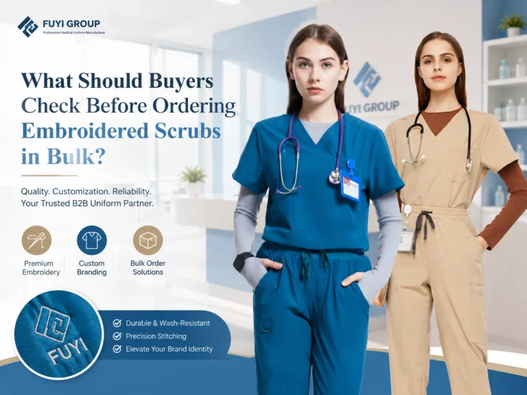 What Should Buyers Check Before Ordering Embroidered Scrubs in Bulk_