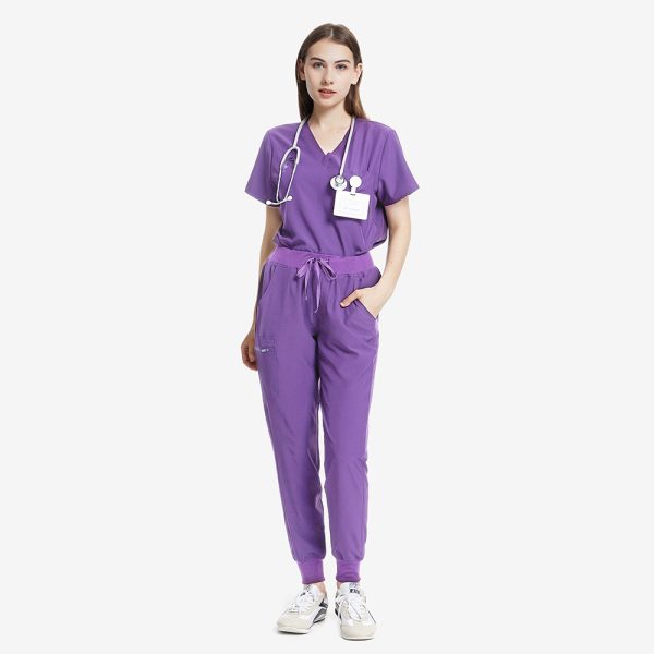 309TS™ Valiant Purple Women Scrubs Set-fuyi